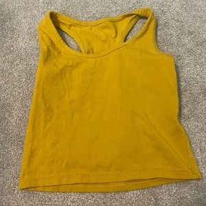 Yellow crop top